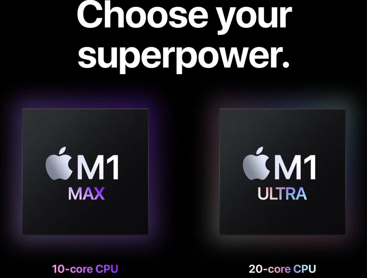 Apple เผยเสปค Mac Studio ที่ติดตั้ง M1 Ultra